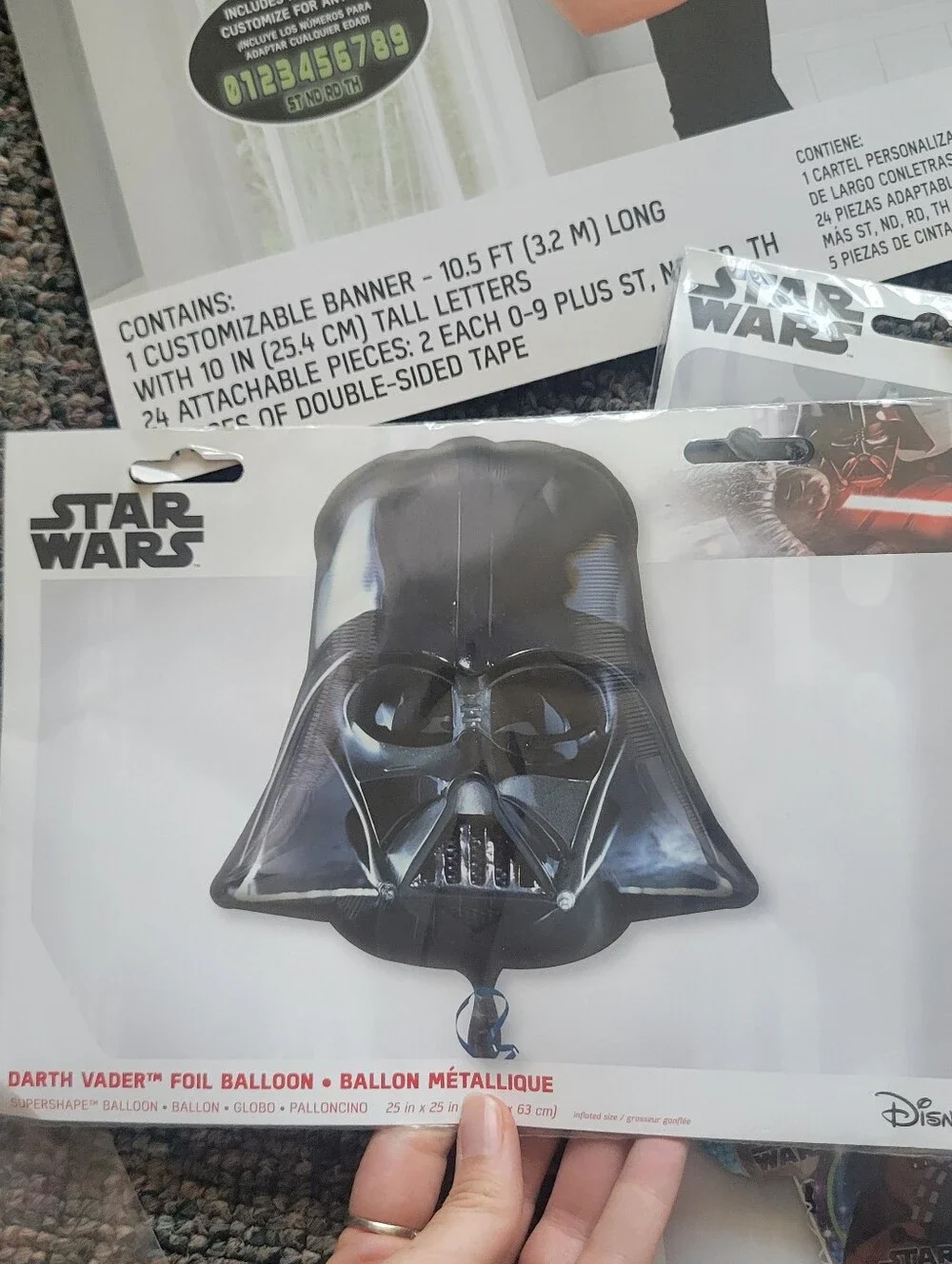 Star Wars Party Decorations Kit - Black, White, Purple, Green, Blue